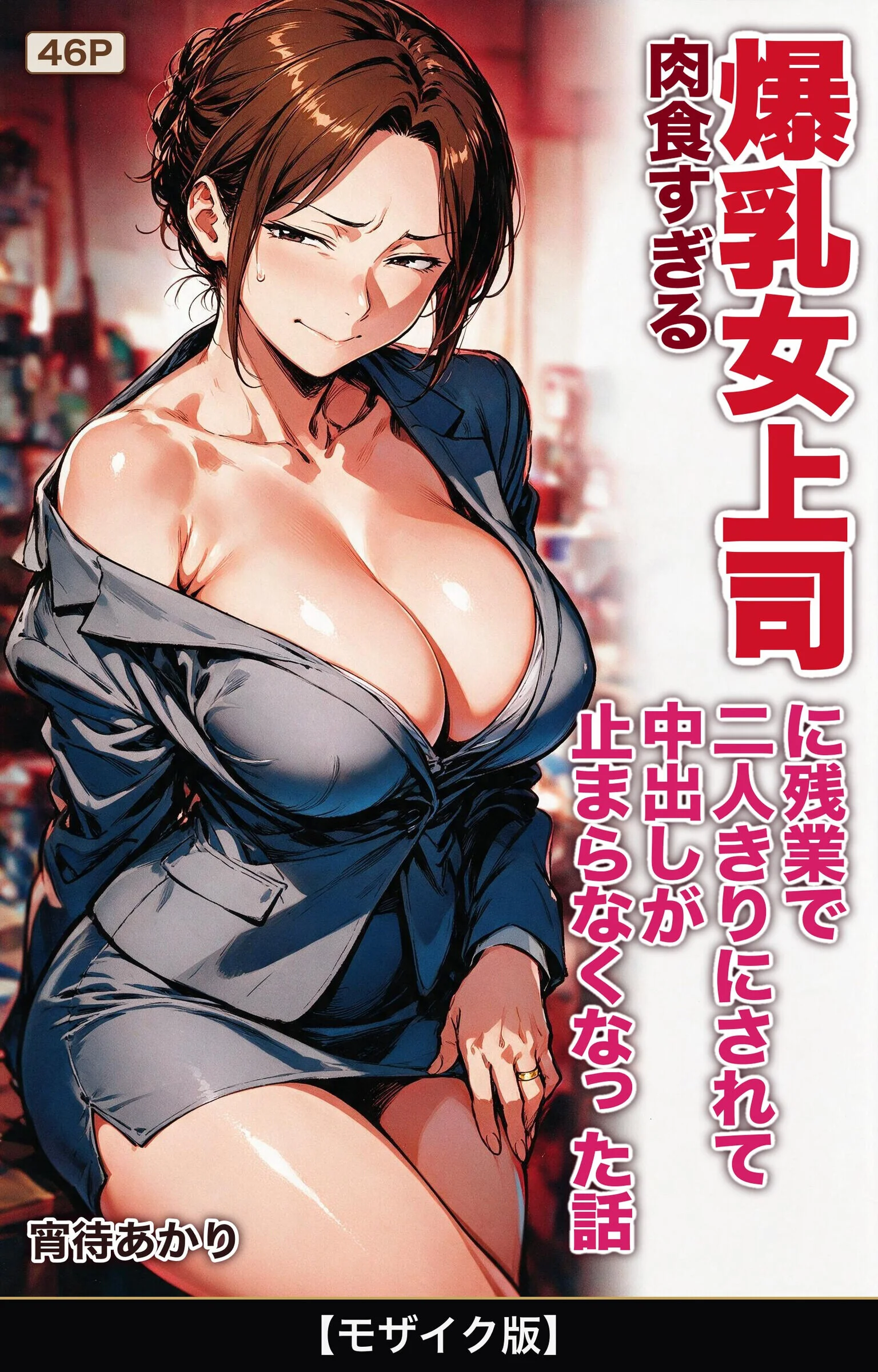 肉食すぎる爆乳女上司に残業で二人きりにされて中出しが止まらなくなった話