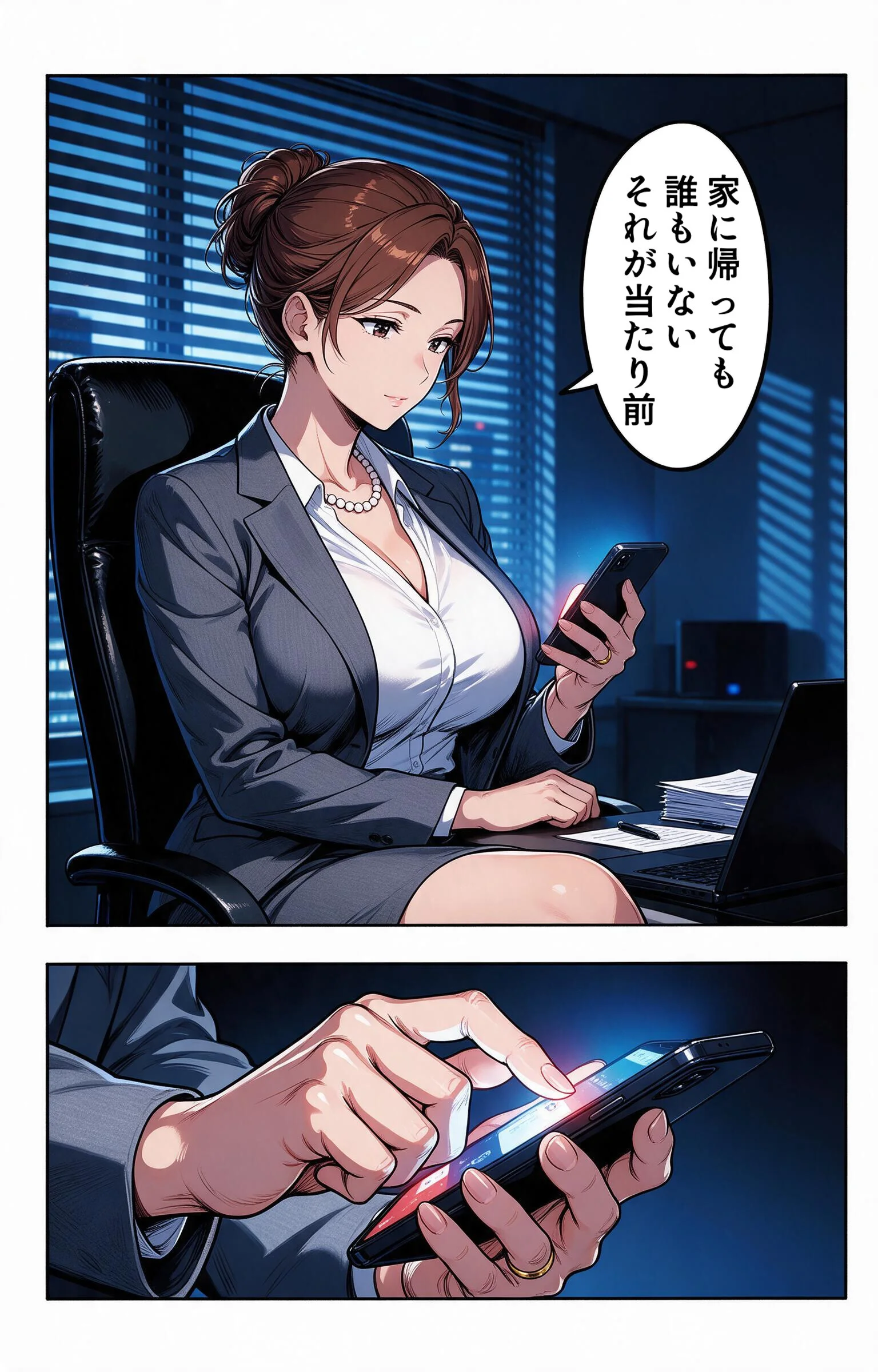 肉食すぎる爆乳女上司に残業で二人きりにされて中出しが止まらなくなった話ページ3