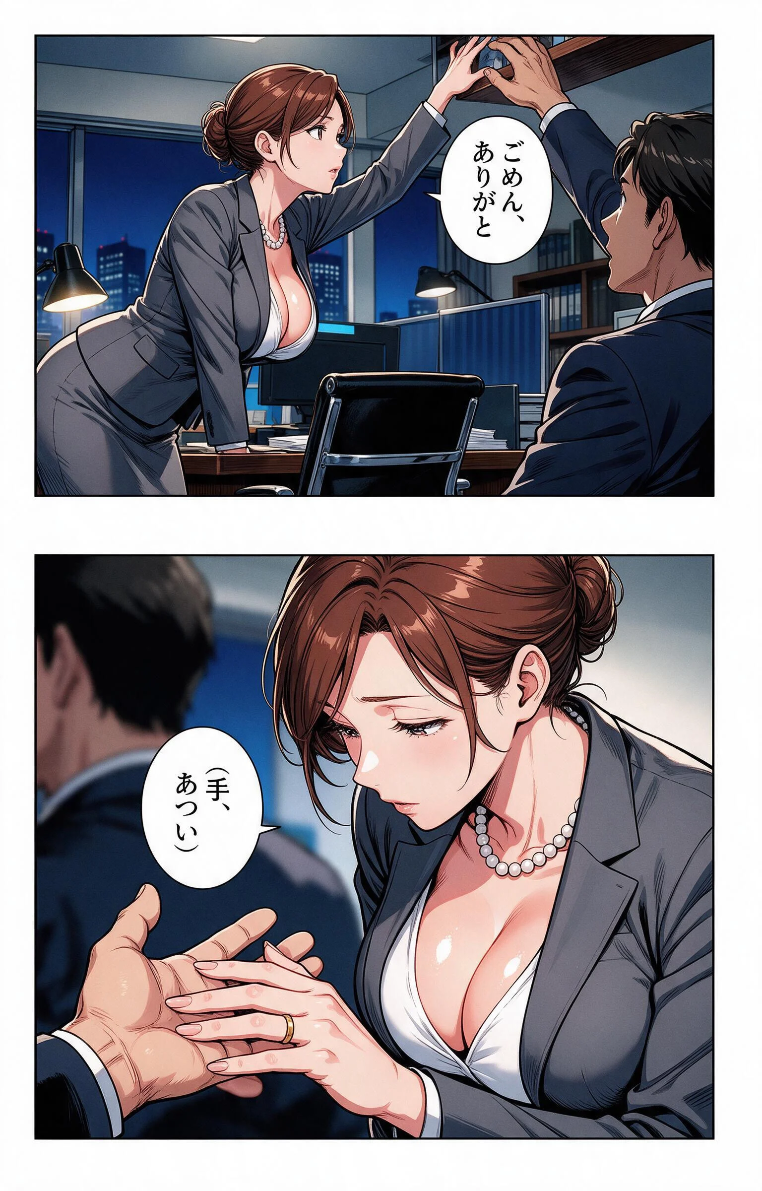 肉食すぎる爆乳女上司に残業で二人きりにされて中出しが止まらなくなった話ページ6