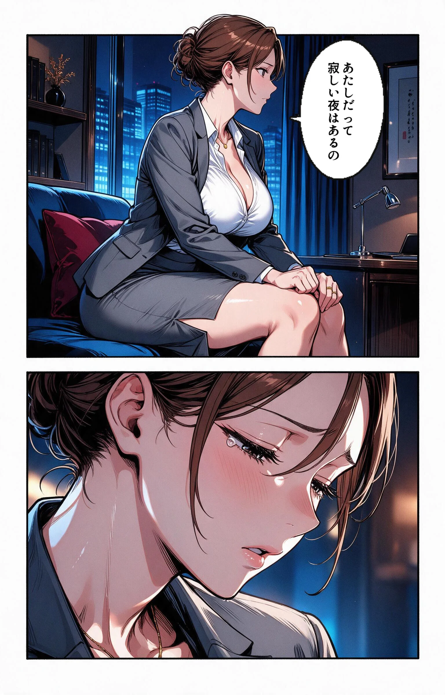 肉食すぎる爆乳女上司に残業で二人きりにされて中出しが止まらなくなった話ページ11