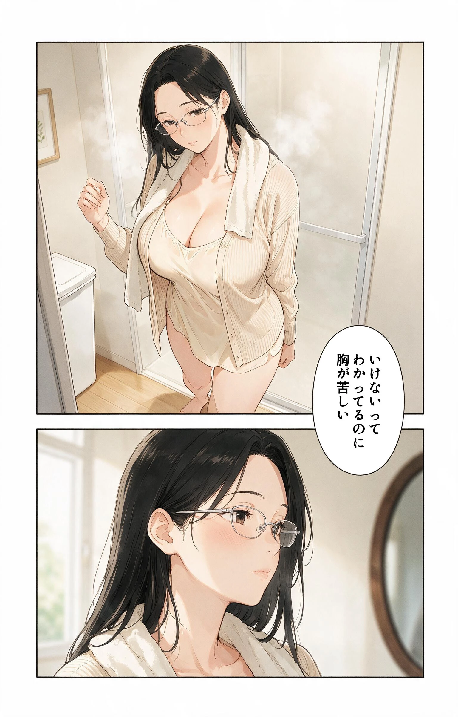 寂しがりな巨乳叔母さんと停電の暗闇で密着したら孕ませてって懇願された話ページ4