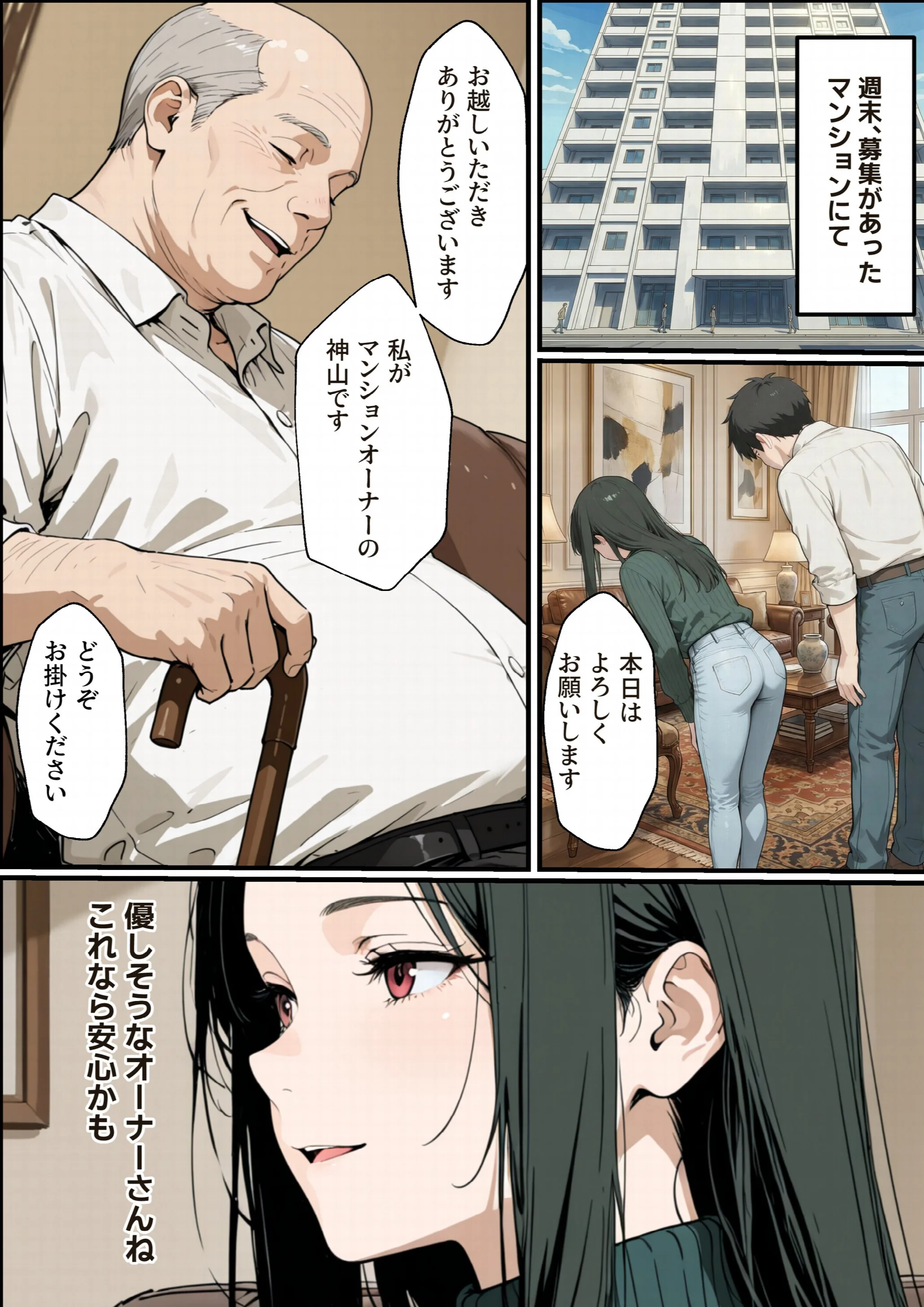 孕ませマンション ローン半額の条件に毎週オーナーの精液を注がれる若妻 白抜き修正版ページ5
