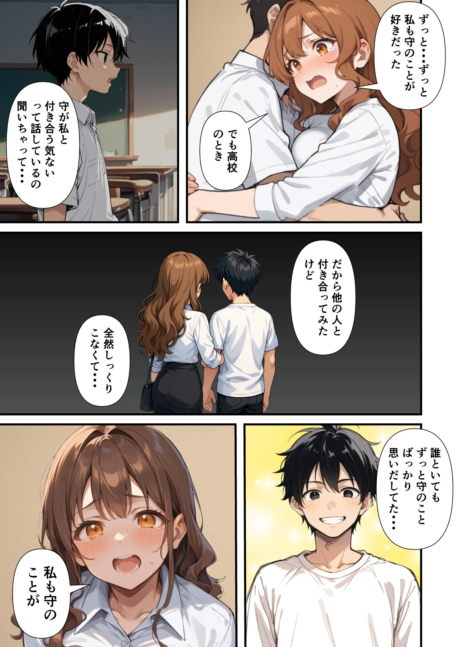 ずっとすれ違っていた幼馴染に告白してイチャラブ中出しエッチする話 白抜き修正版ページ15