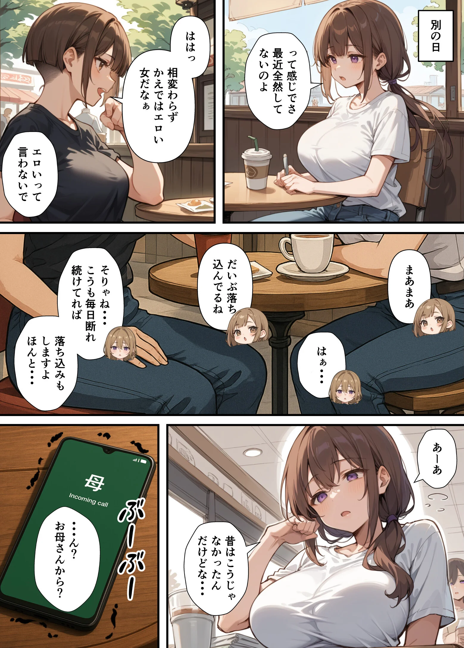 セックスレスに悩む若妻(30)12年ぶりに制服を着てイチャラブセックスする話 白抜き修正版ページ3