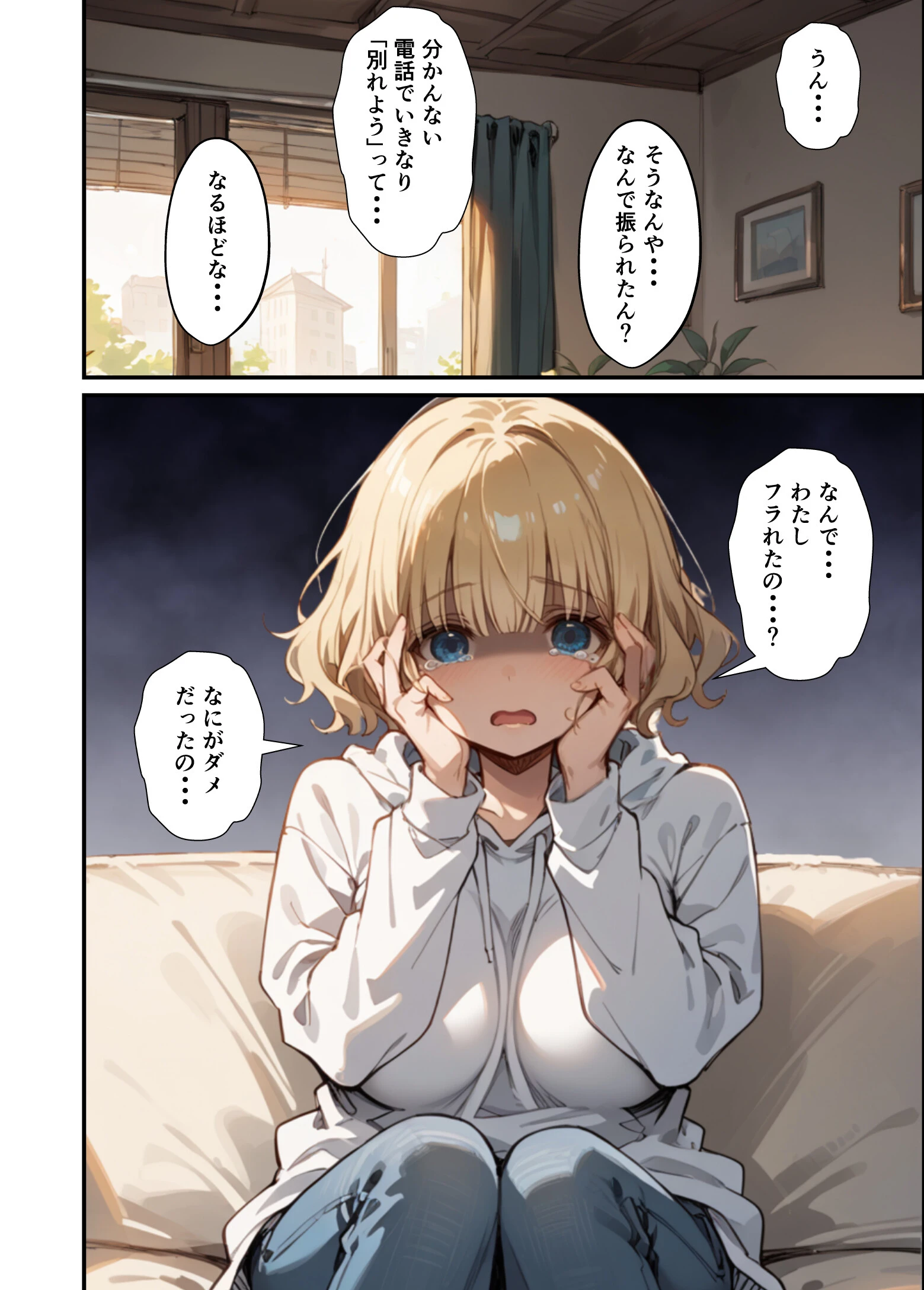可愛い妹が失恋したので慰め上書き中出しセックスした話 白抜き修正版ページ10
