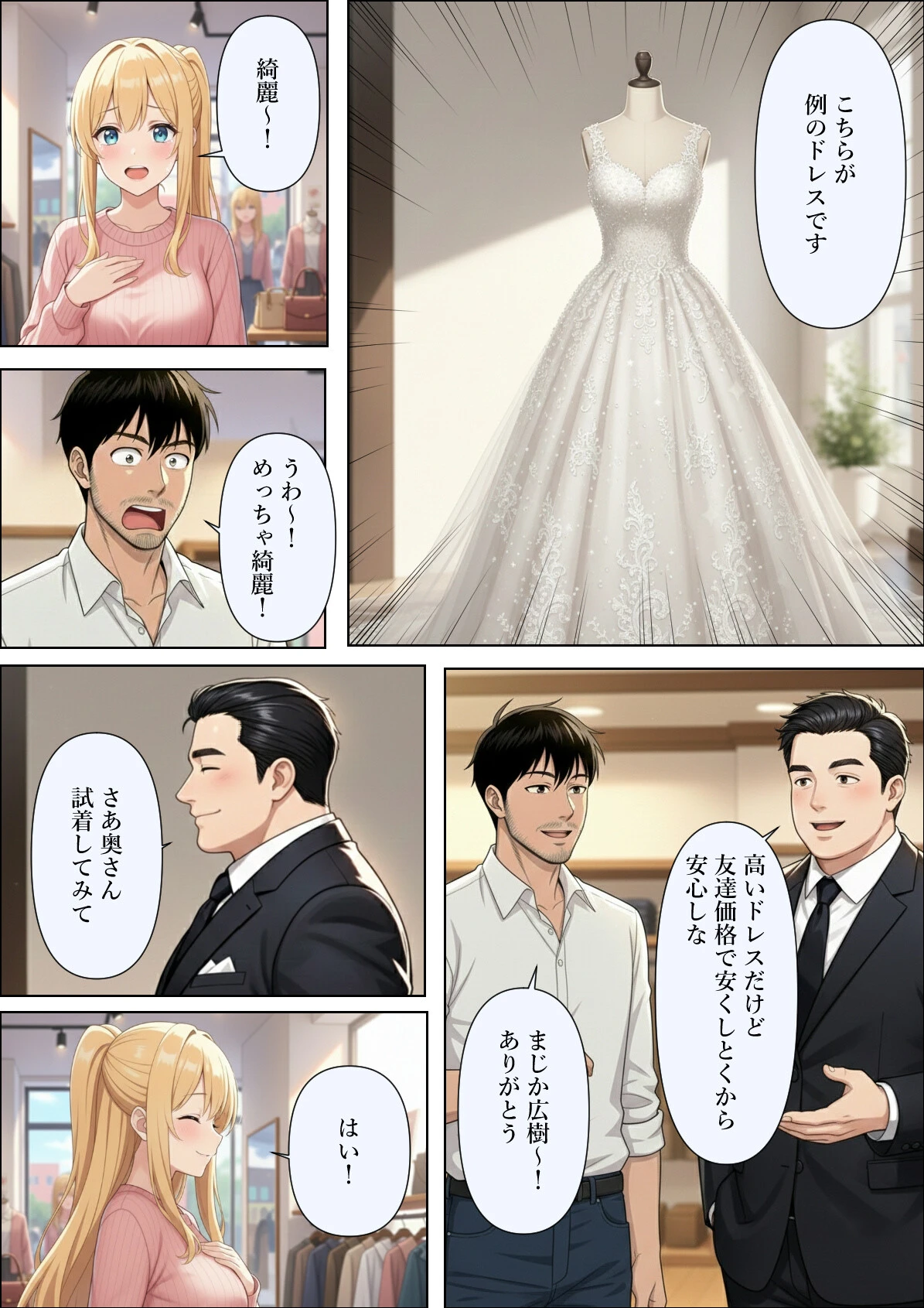 結婚式前夜に… 白抜き修正版ページ6