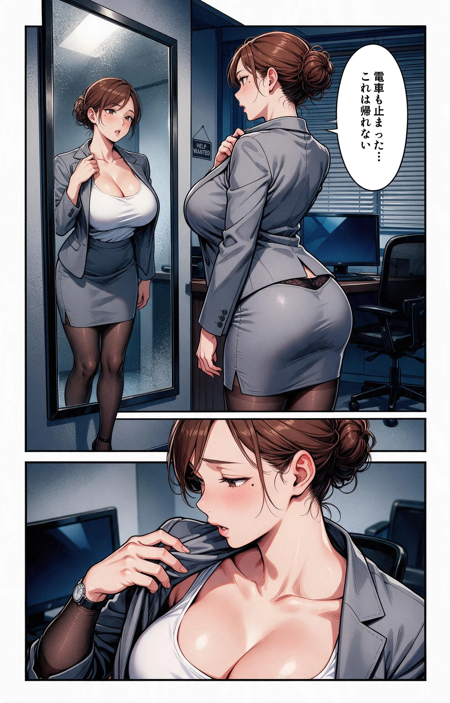 淡白だと思ってたタンクトップ姿の取引先の人妻と大雪で足止めされたら腰が抜けるまでハメられた話ページ8