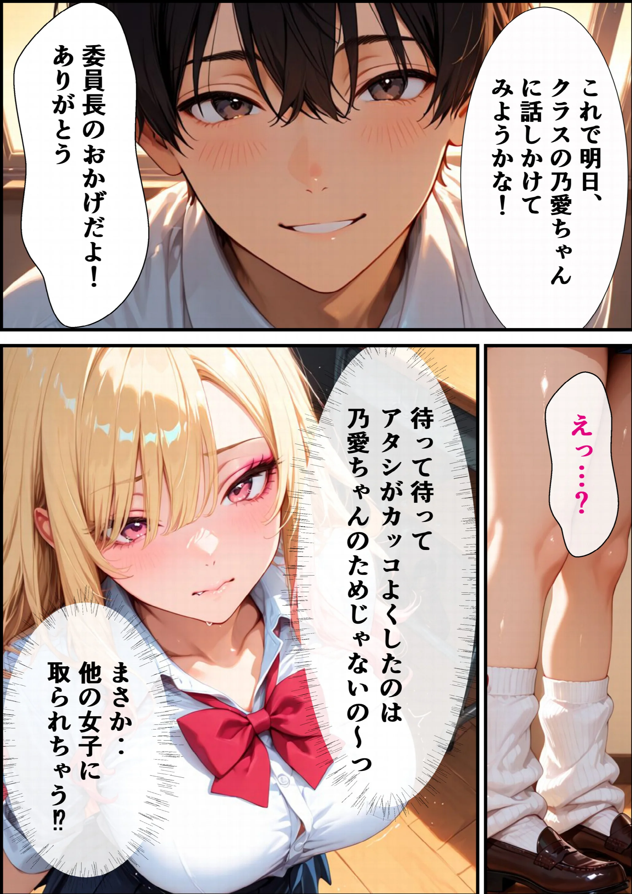 童貞の僕を男にしてくれたギャル委員長と放課後密着あまあま交尾をする話ページ9