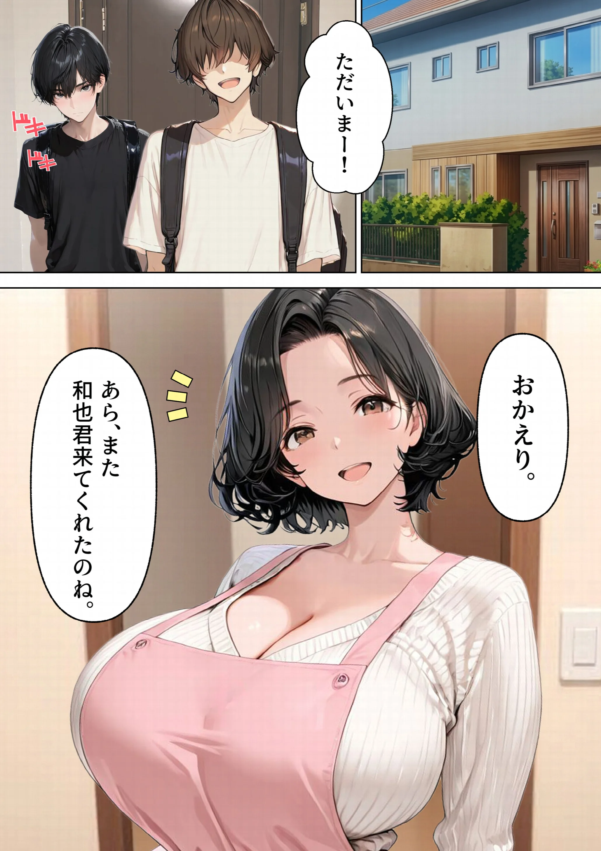 友達の爆乳お母さん（45歳）と夕食後に寝取りセックスした話 〜旦那に内緒で初乳首イキ、潮吹き〜 モザイク版ページ2