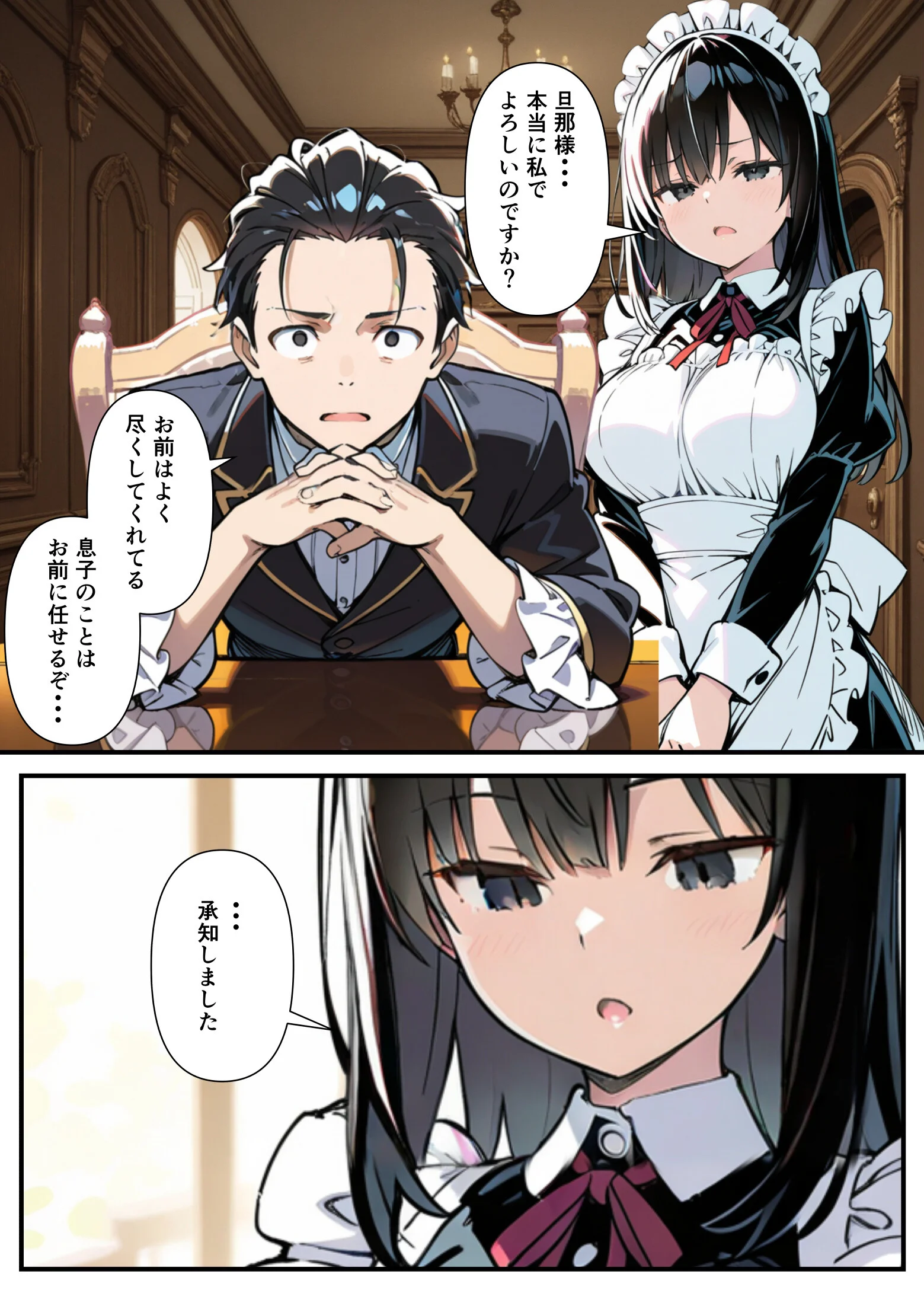 巨乳専属メイドにえっちな英才教育される話 白抜き修正版ページ6