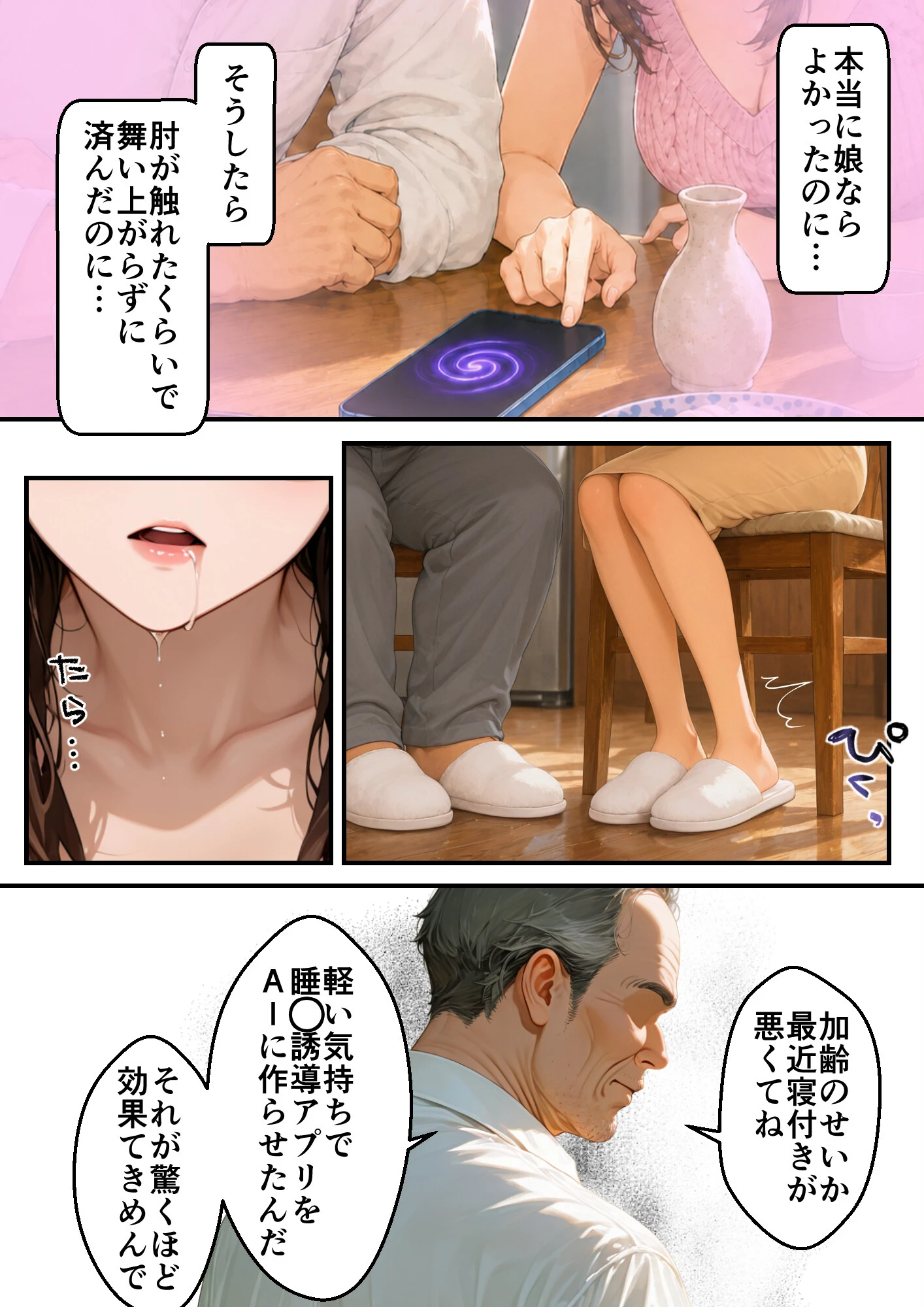 無防備な息子の嫁に裏切りの催〇アプリ・娘のように思っていた彼女をバニー電マで屈辱アクメさせてしまう義父の愛欲ページ10