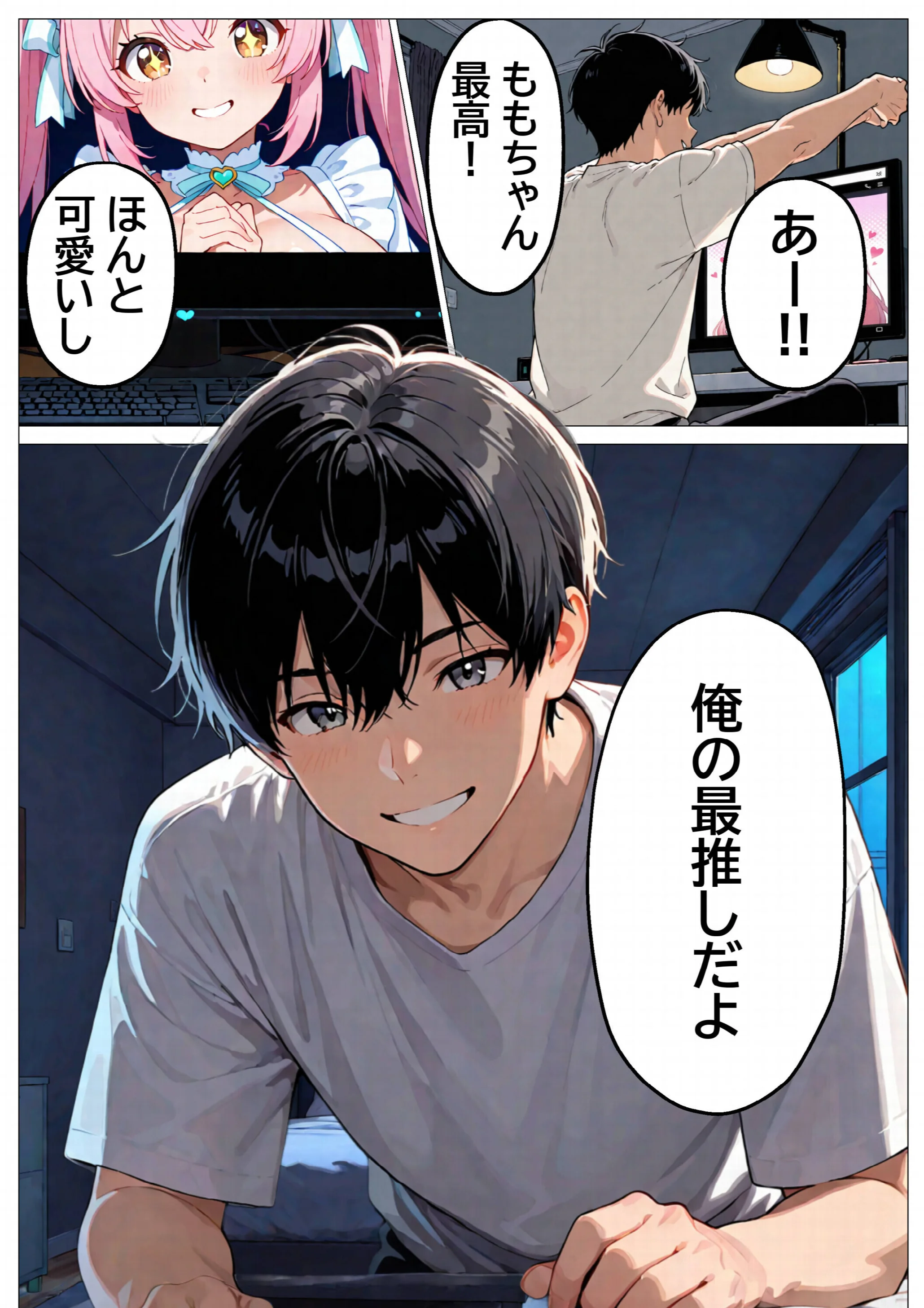 推しじゃない巨乳Vtuberに嫉妬されて朝まで騎乗位で犯●れたら、俺は恋に落ちてしまったページ3