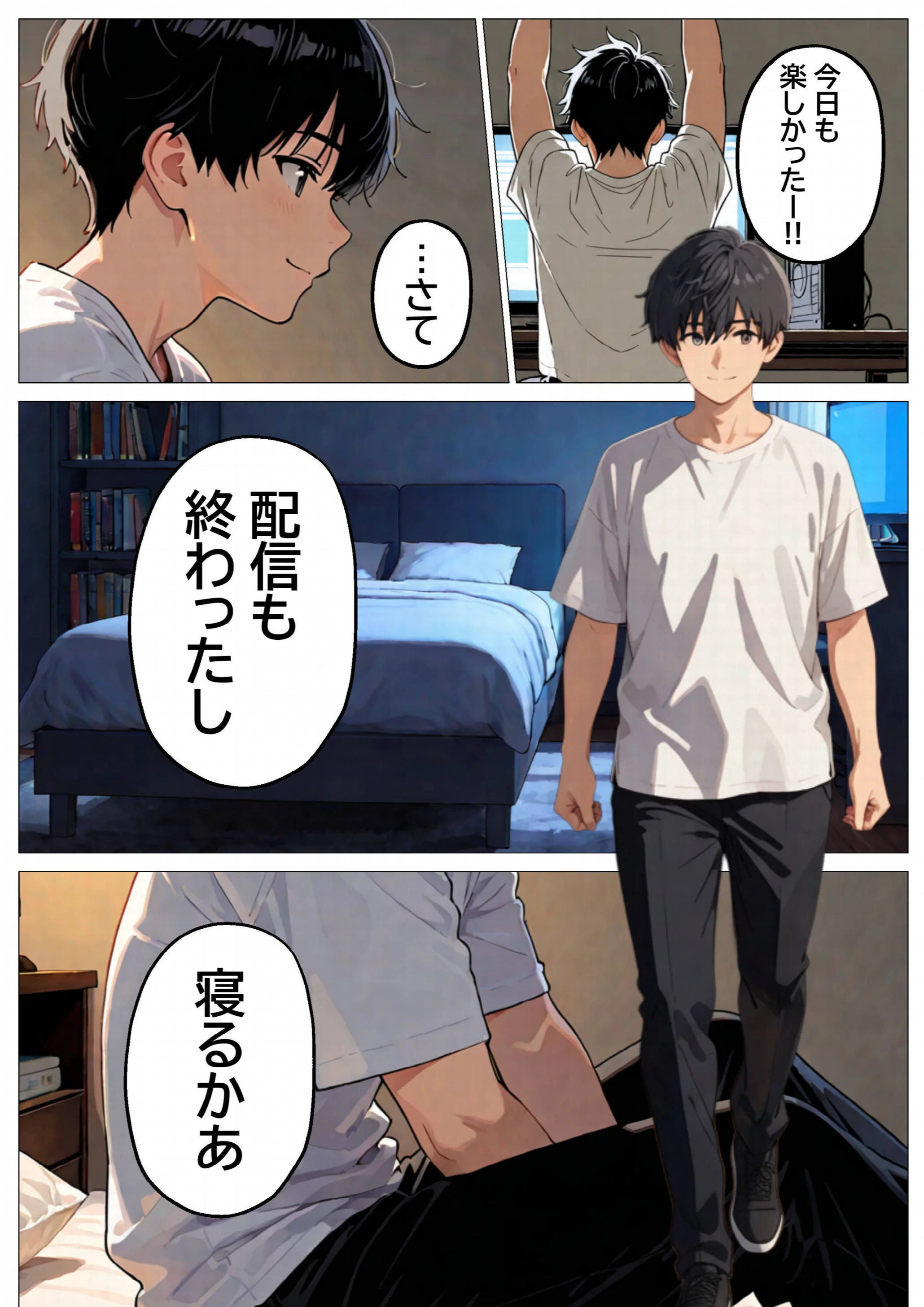 推しじゃない巨乳Vtuberに嫉妬されて朝まで騎乗位で犯●れたら、俺は恋に落ちてしまったページ4