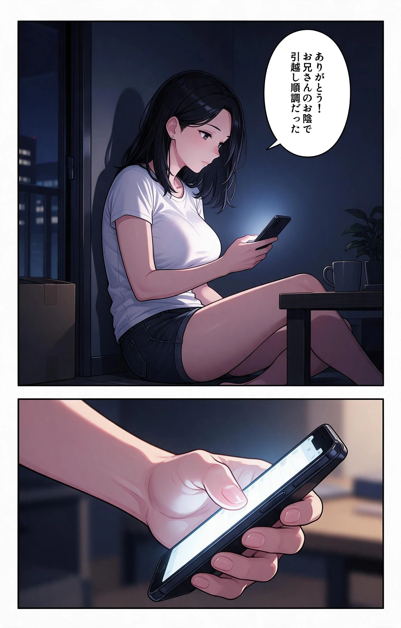 お堅いと思ってた爆乳妹の友達の引っ越しを手伝ったら上に跨がられて搾られた話ページ3