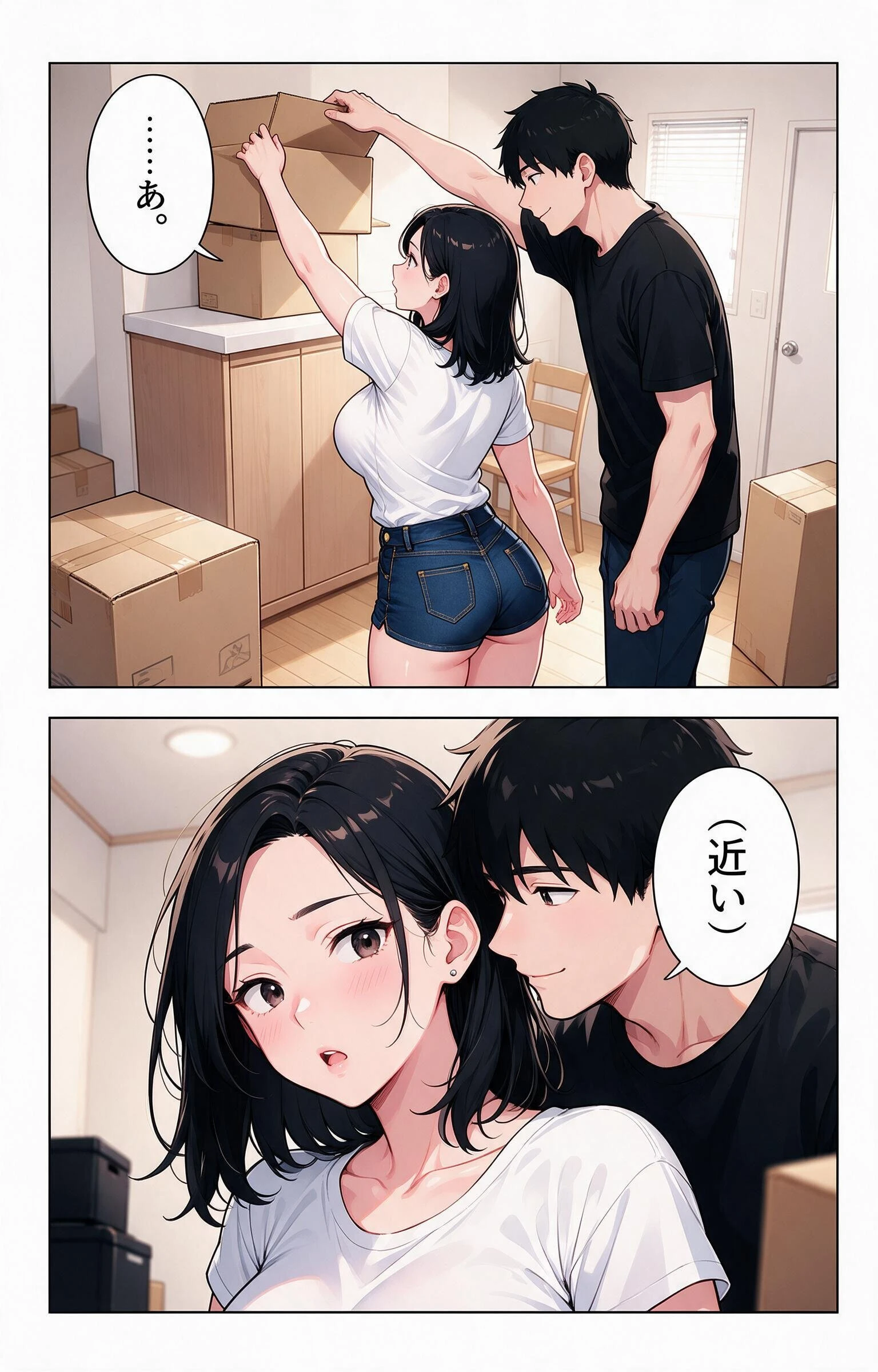 お堅いと思ってた爆乳妹の友達の引っ越しを手伝ったら上に跨がられて搾られた話ページ5