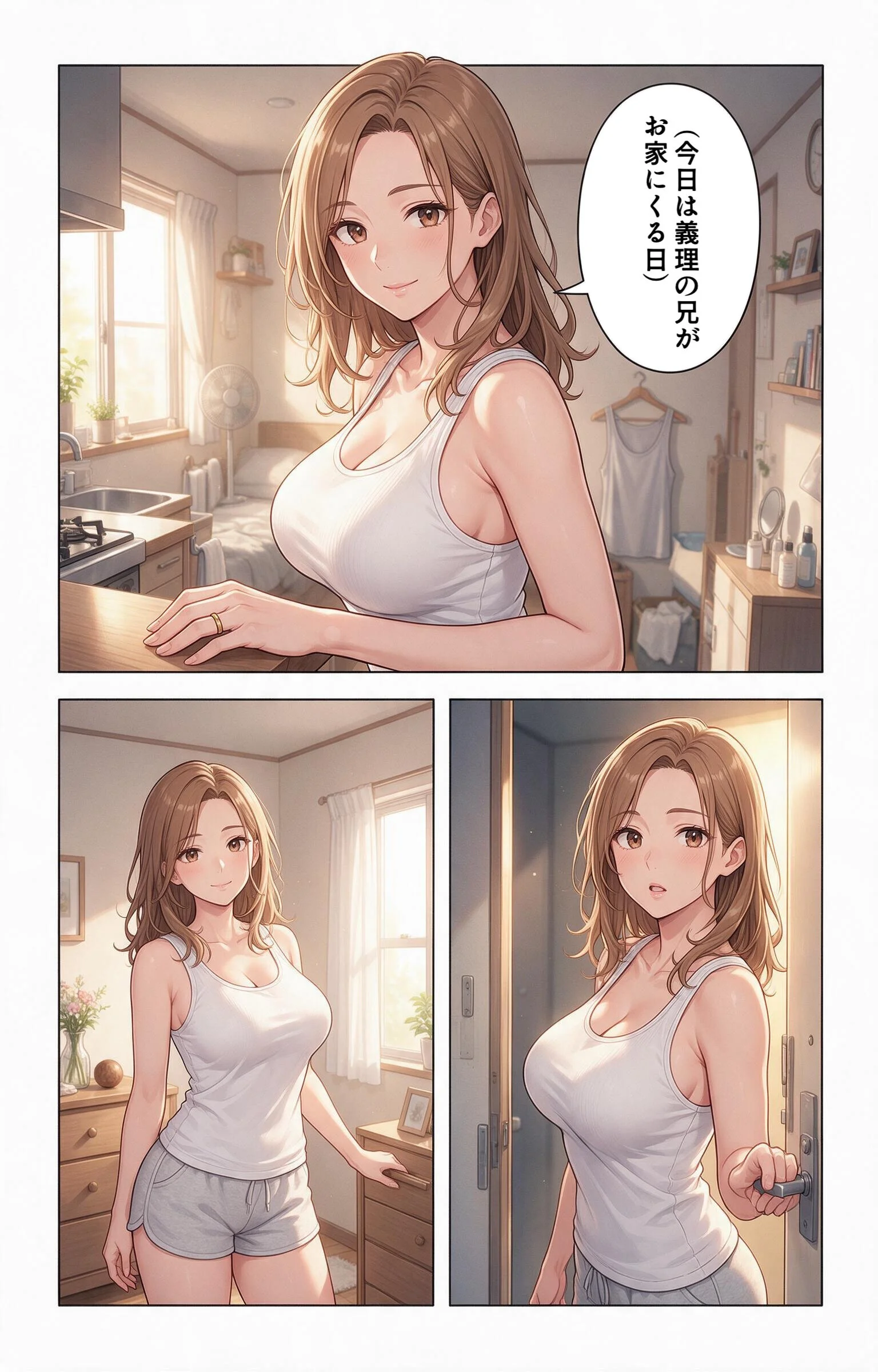 酔うと甘えてくるタンクトップ姿の義妹の家に台風で泊まったらドロドロに依存された件ページ2