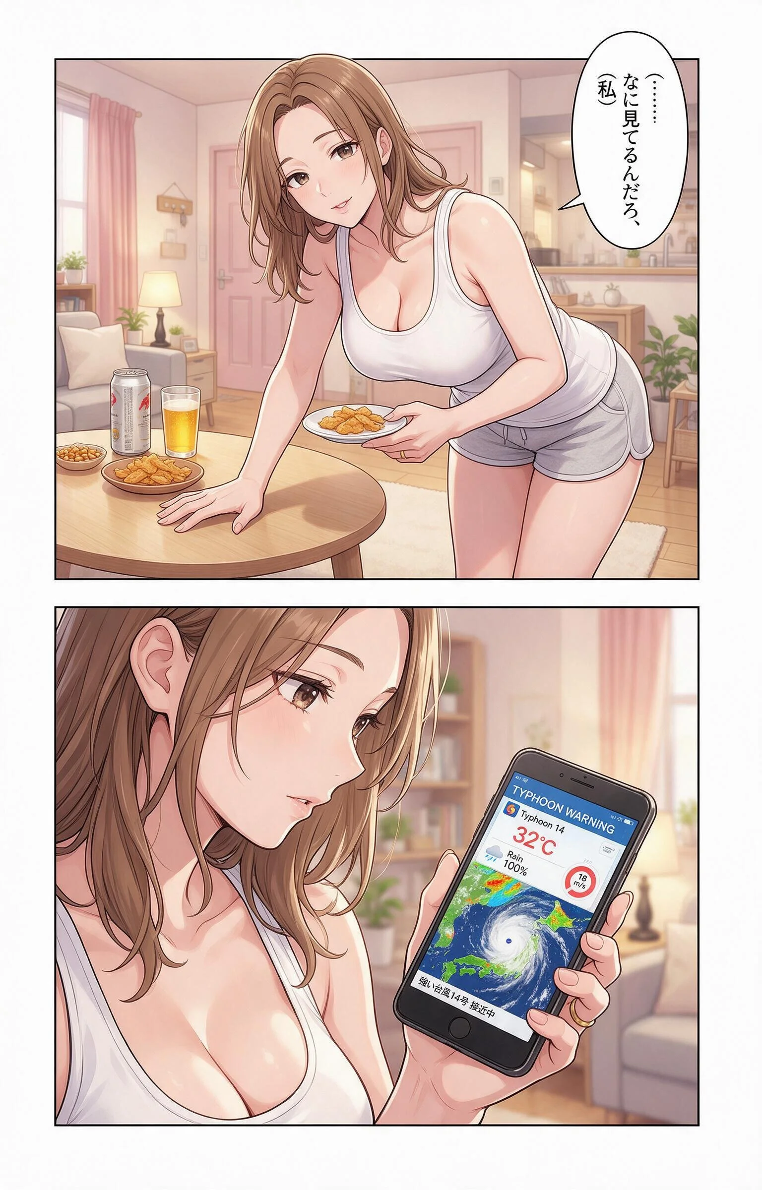 酔うと甘えてくるタンクトップ姿の義妹の家に台風で泊まったらドロドロに依存された件ページ4