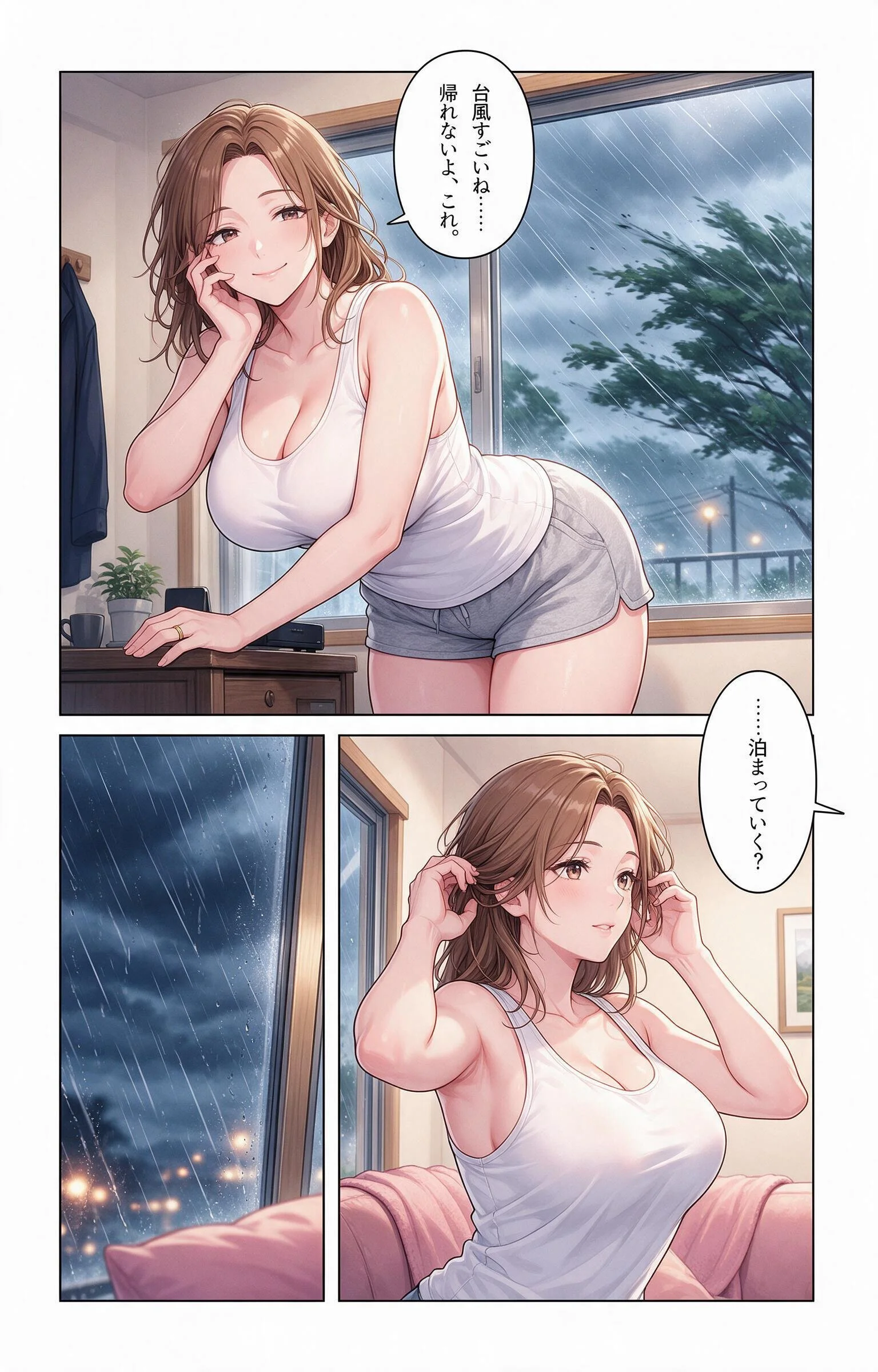 酔うと甘えてくるタンクトップ姿の義妹の家に台風で泊まったらドロドロに依存された件ページ9
