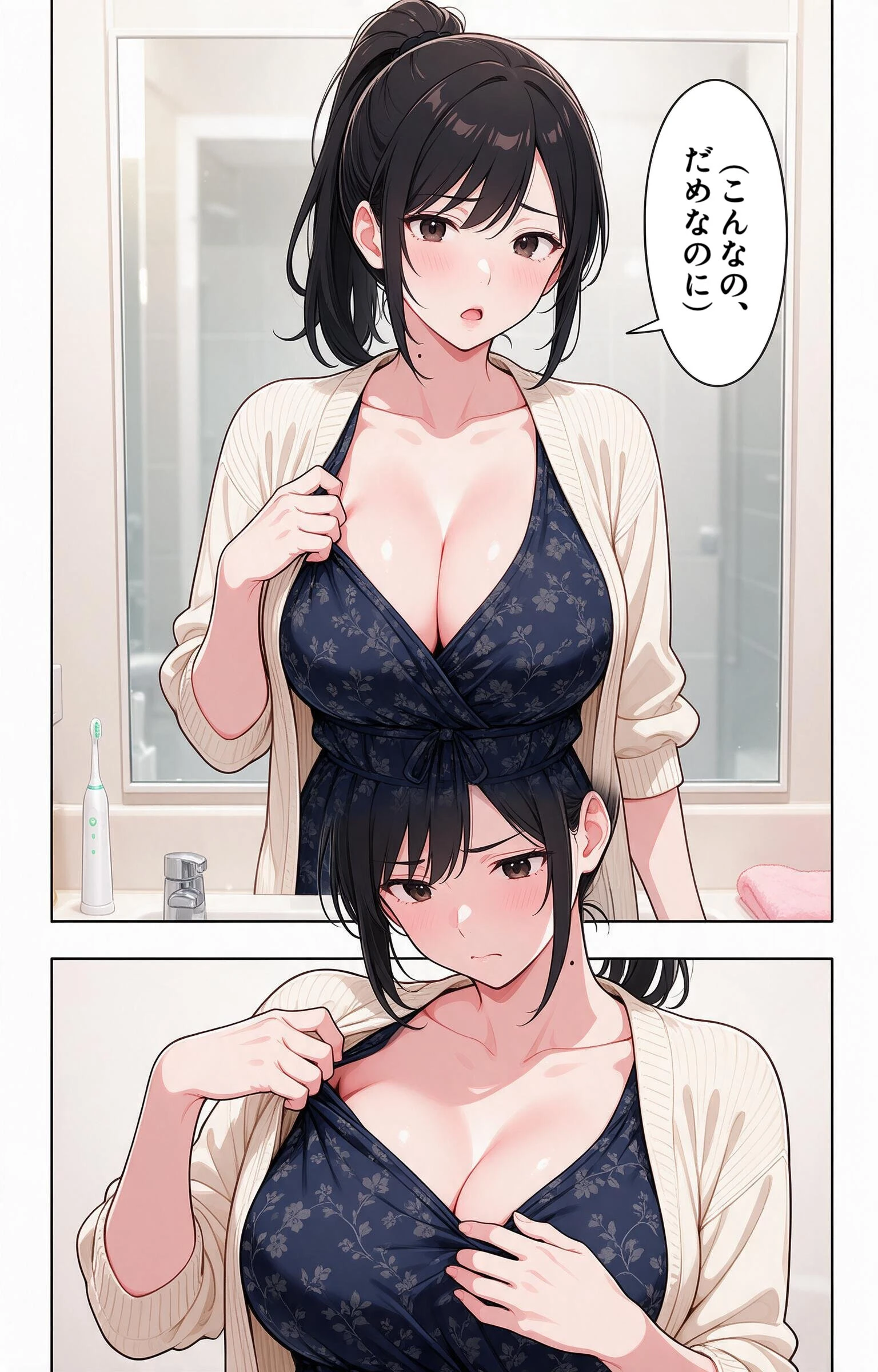 甘え上手な爆乳義妹と炬燵で足が触れたら甘えたい盛りでベタベタだった話ページ8