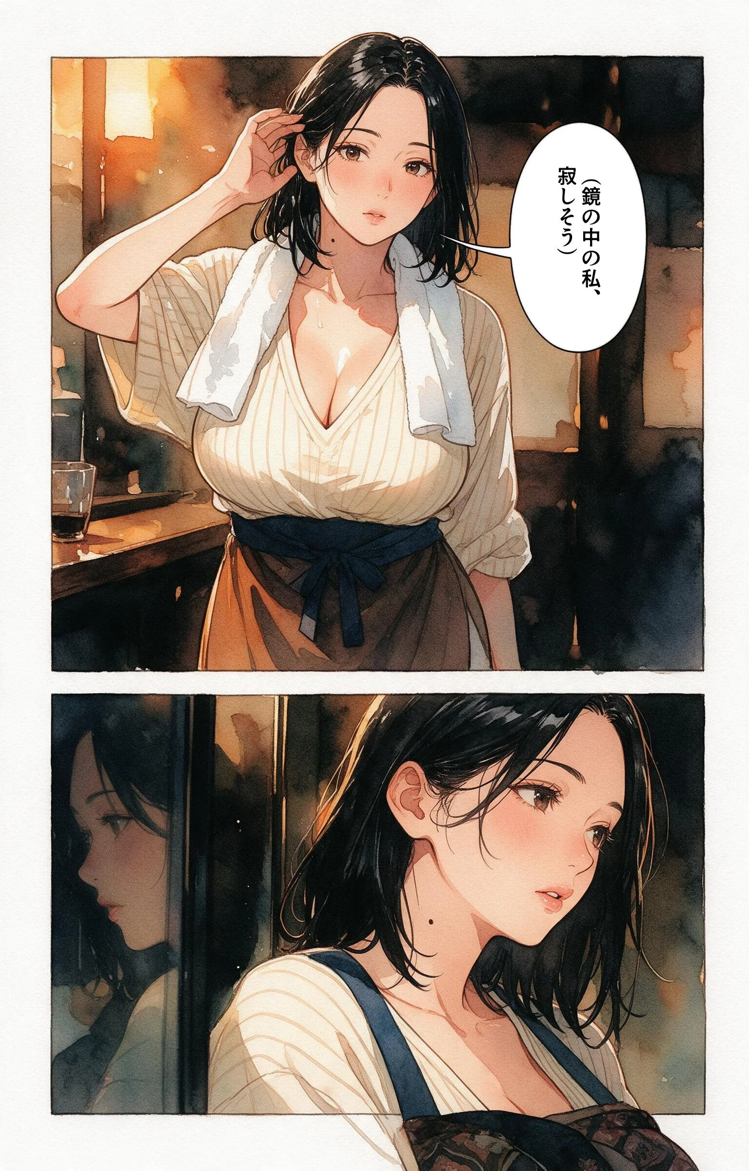 甘え上手なおっぱいの大きい居酒屋の女将さんの家に台風で泊まったら一晩だけって抱きしめられた話ページ4