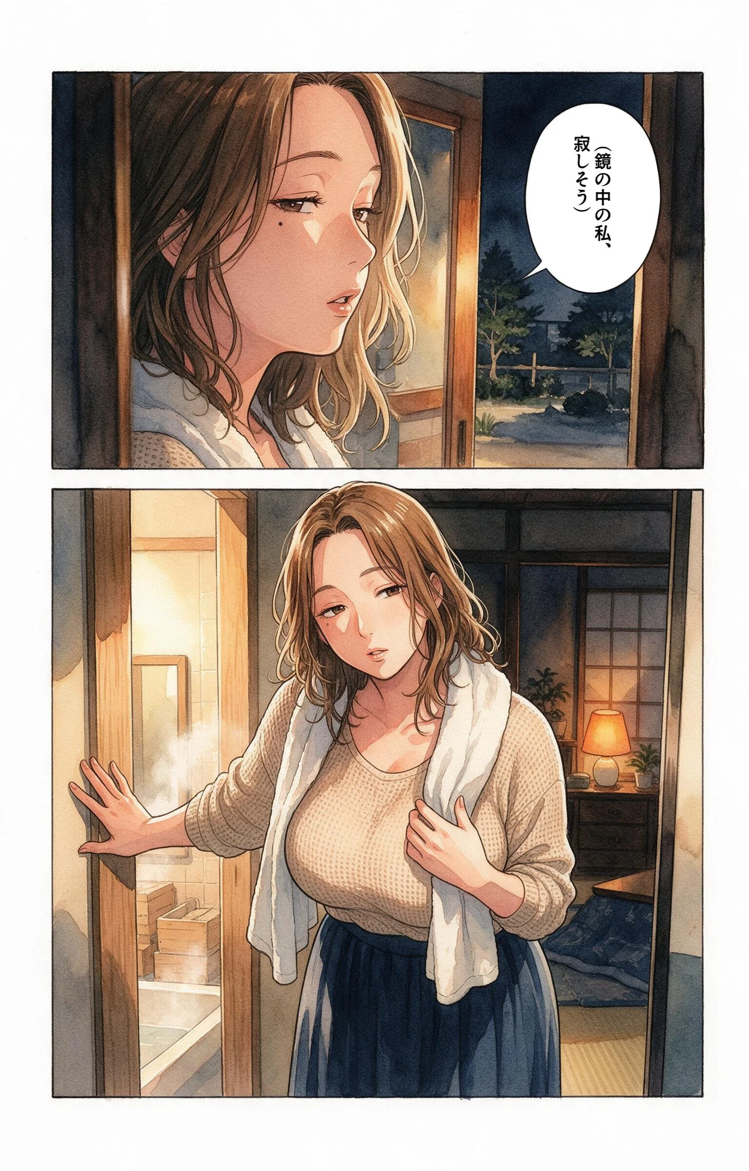無防備すぎる巨乳ママ友と停電の暗闇で密着したら我慢できずに求めてきた話ページ4