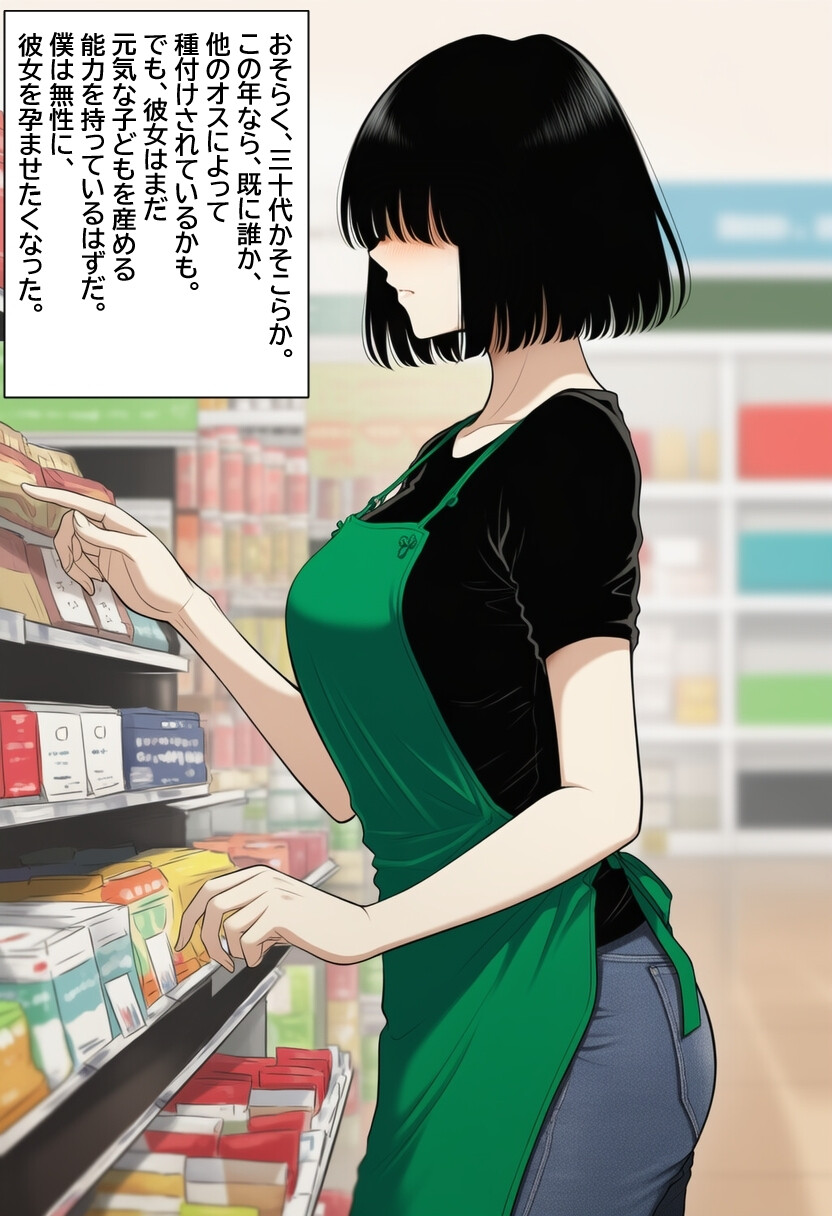 メカクレママを孕ませたい！メカクレ巨乳ママに無責任中出ししまくって孕ませる話。 モザイク版ページ3