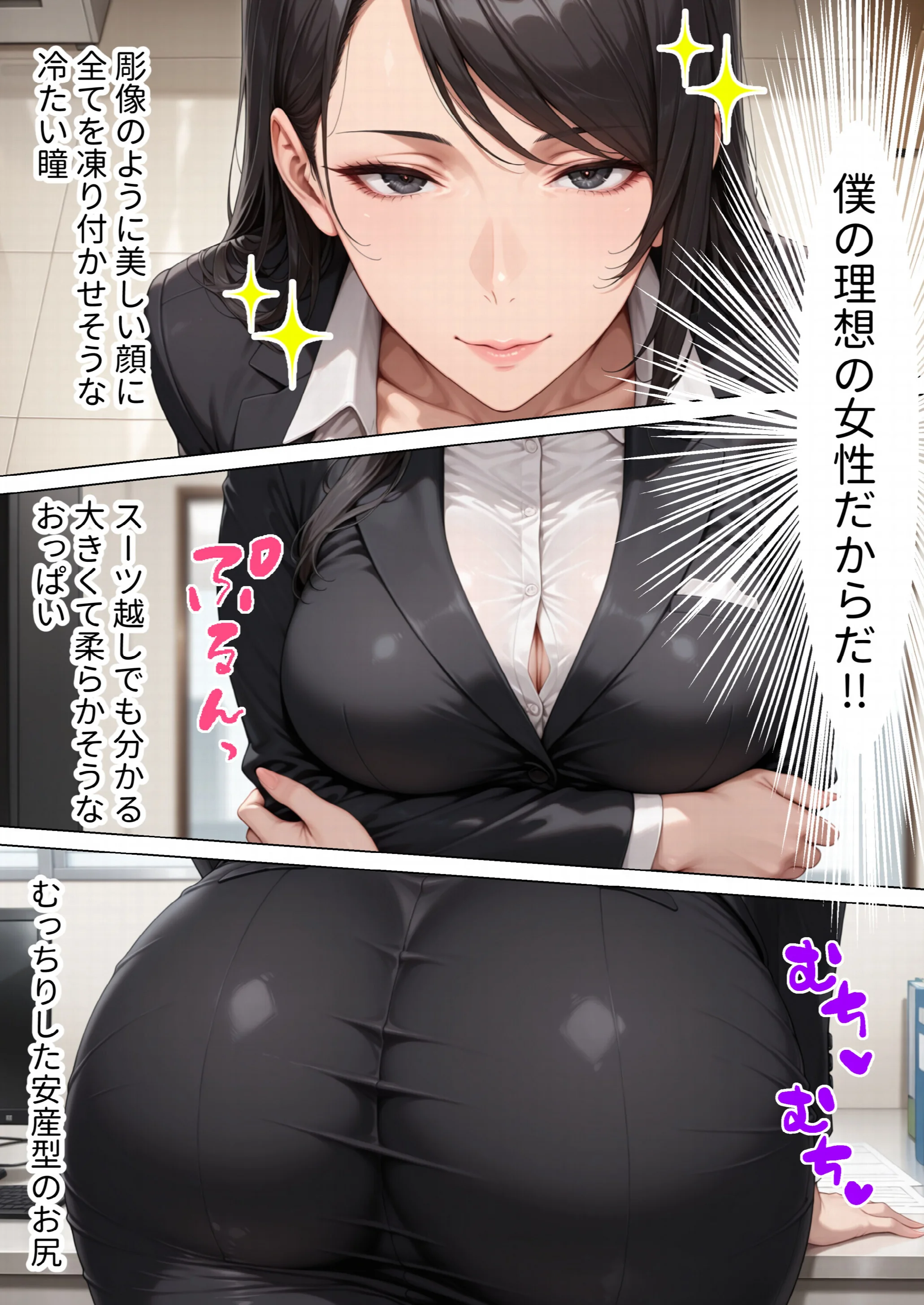 男嫌いのクール女上司を僕のものにするために生ハメセックスで何度も絶頂させる話（1）（単話）ページ3