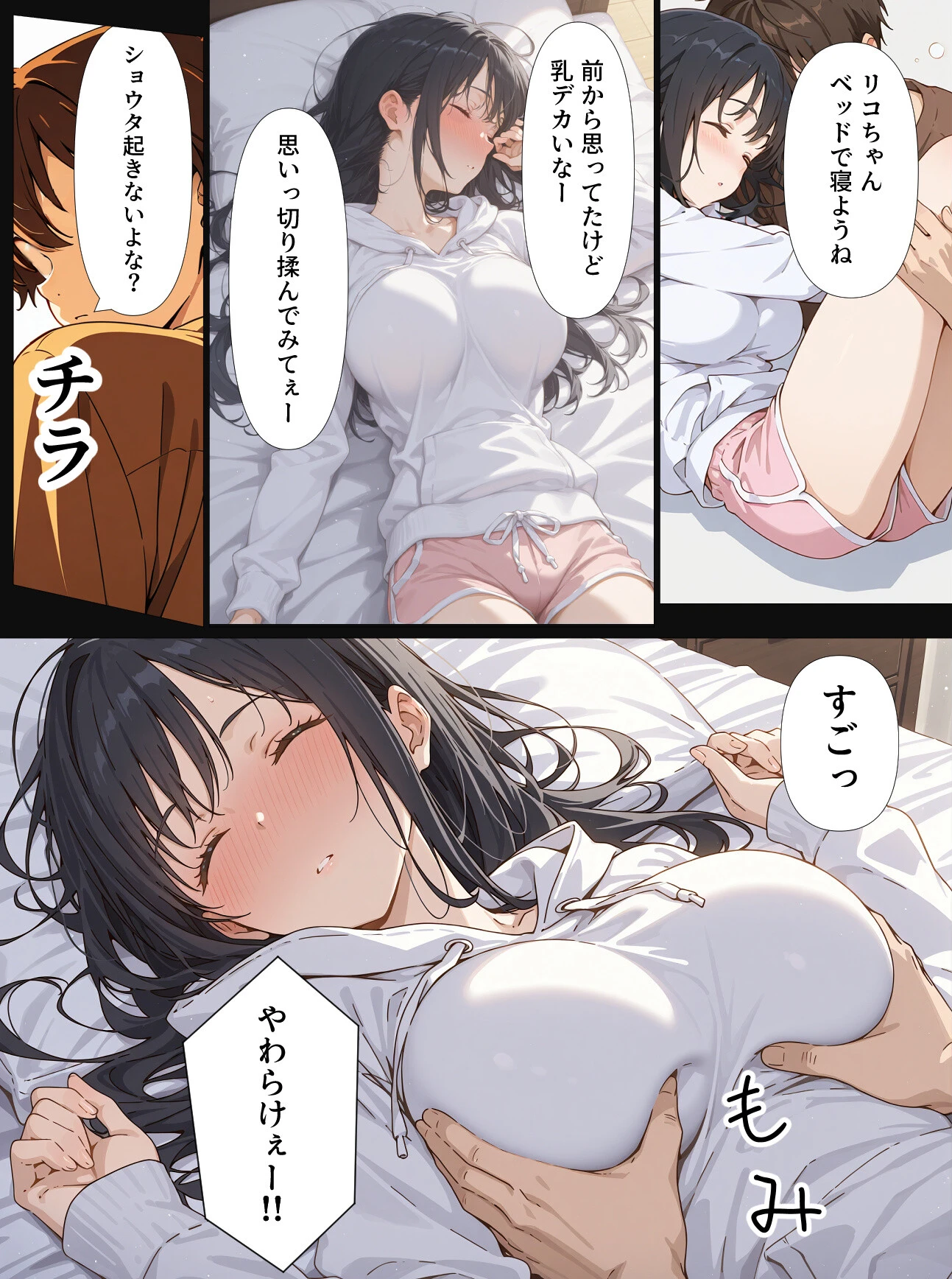 酔いつぶれた親友の彼女をつまみ食いする漫画ページ4
