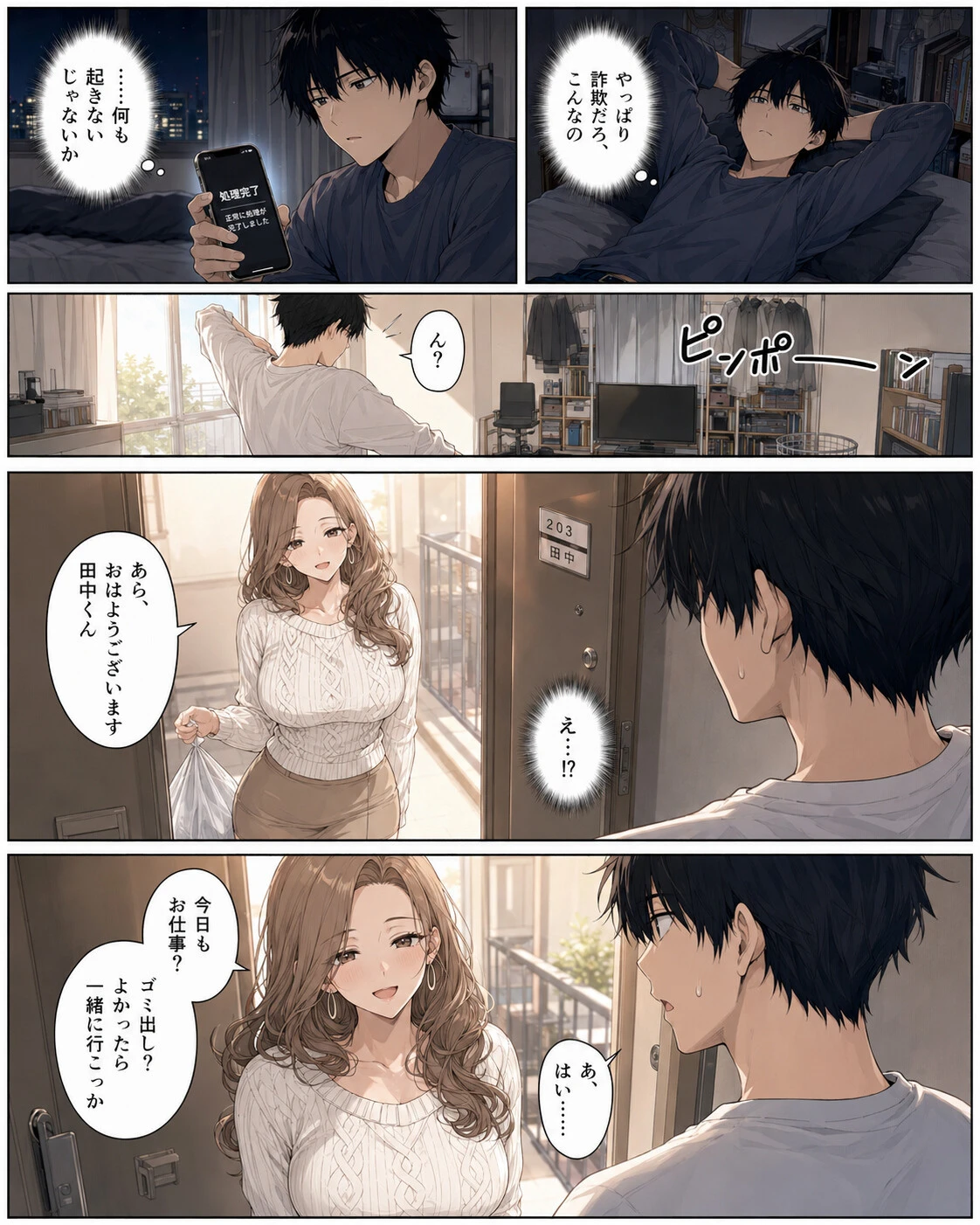 押すたび、1万円消えるボタン…その度に隣の人妻が誘惑してくる。ページ2