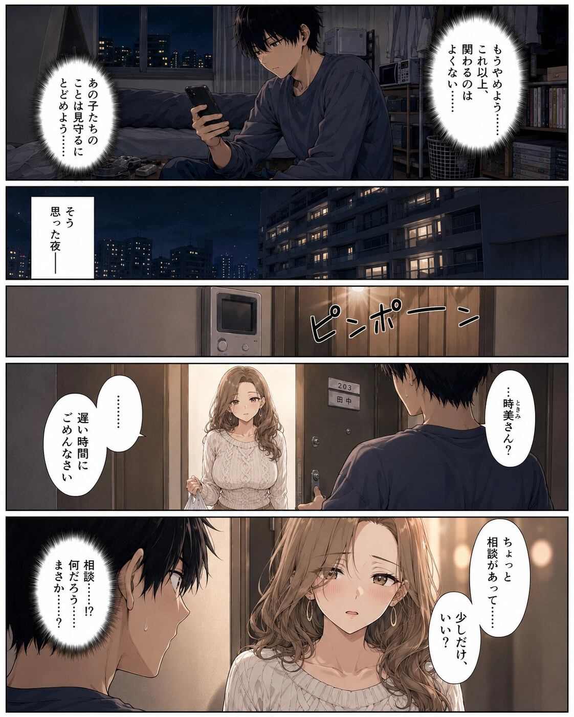 押すたび、1万円消えるボタン…その度に隣の人妻が誘惑してくる。ページ3