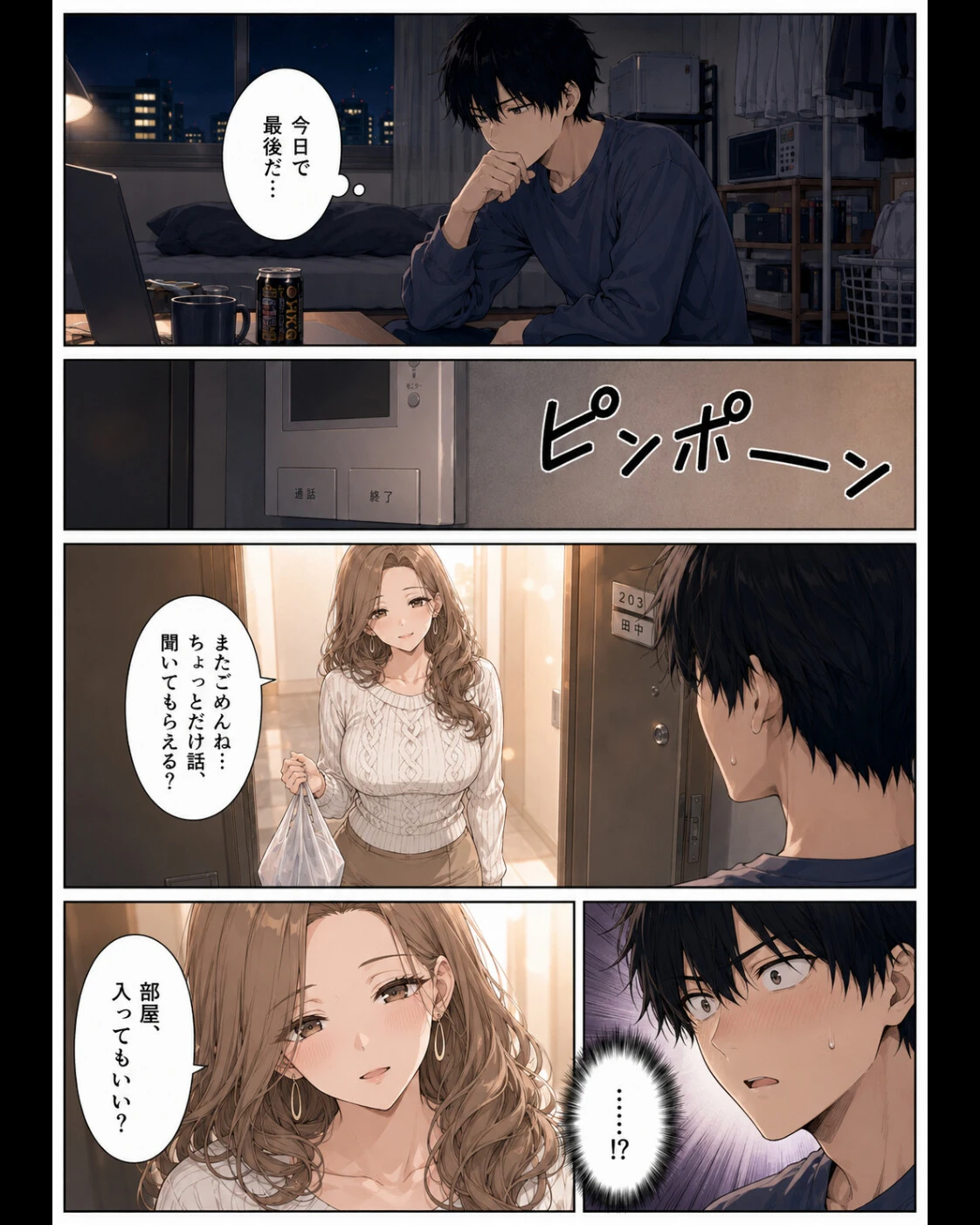 押すたび、1万円消えるボタン…その度に隣の人妻が誘惑してくる。ページ15