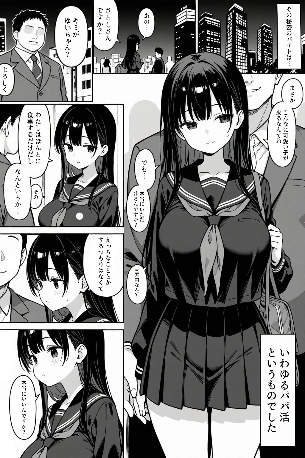 清楚な女子〇生がパパ活にドハマりする話ページ7