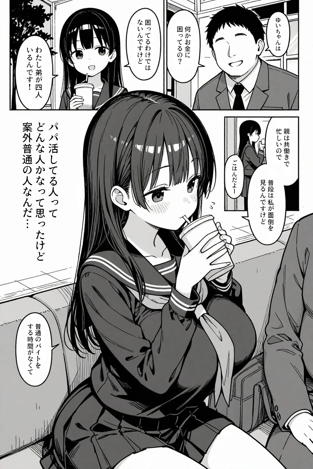 清楚な女子〇生がパパ活にドハマりする話ページ9