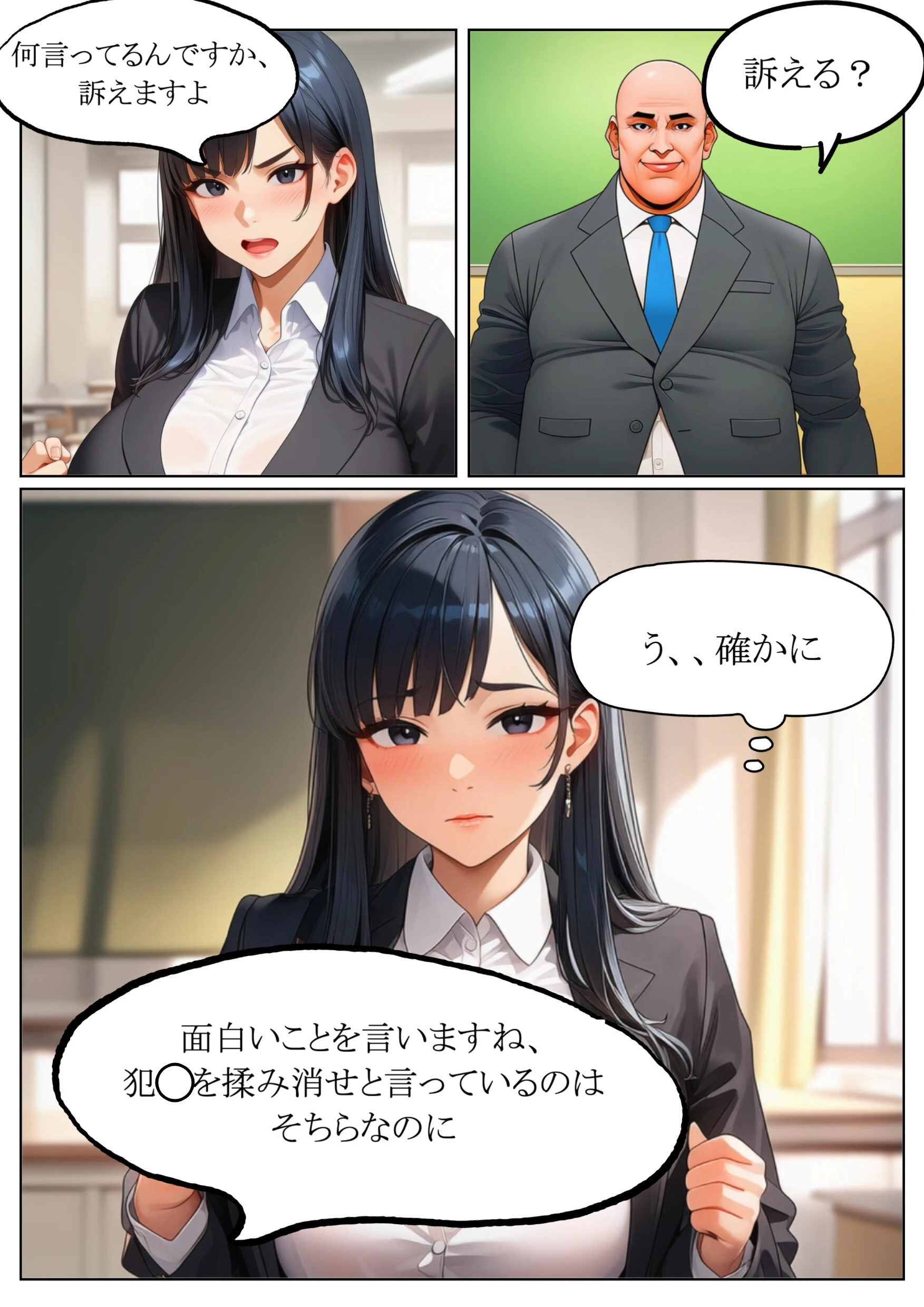 岸谷明日香（37）、卑劣教師に身体を捧げる。ページ11