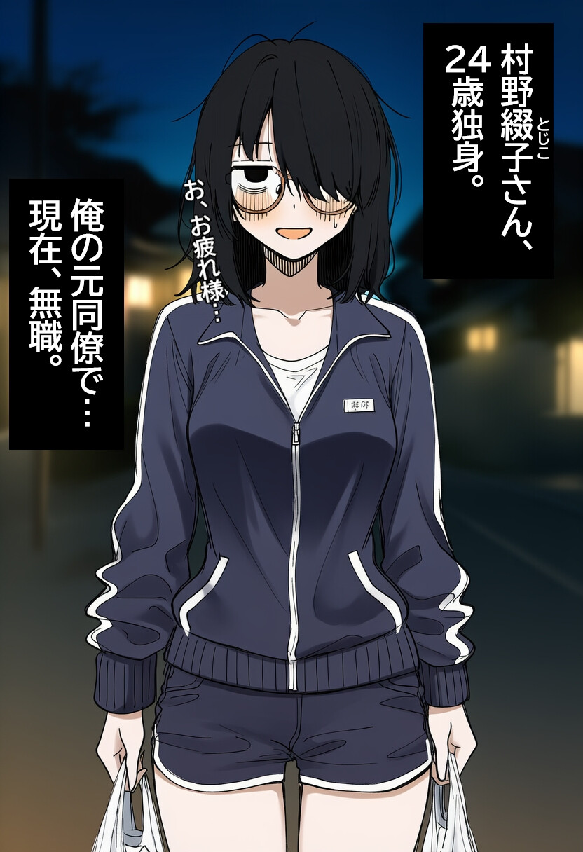 陰キャ眼鏡女を孕ませる。 白抜き修正版