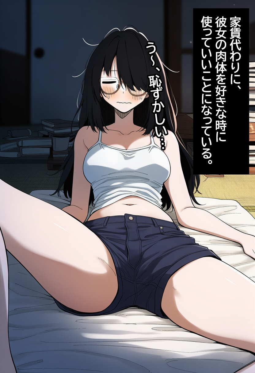 陰キャ眼鏡女を孕ませる。 白抜き修正版ページ4