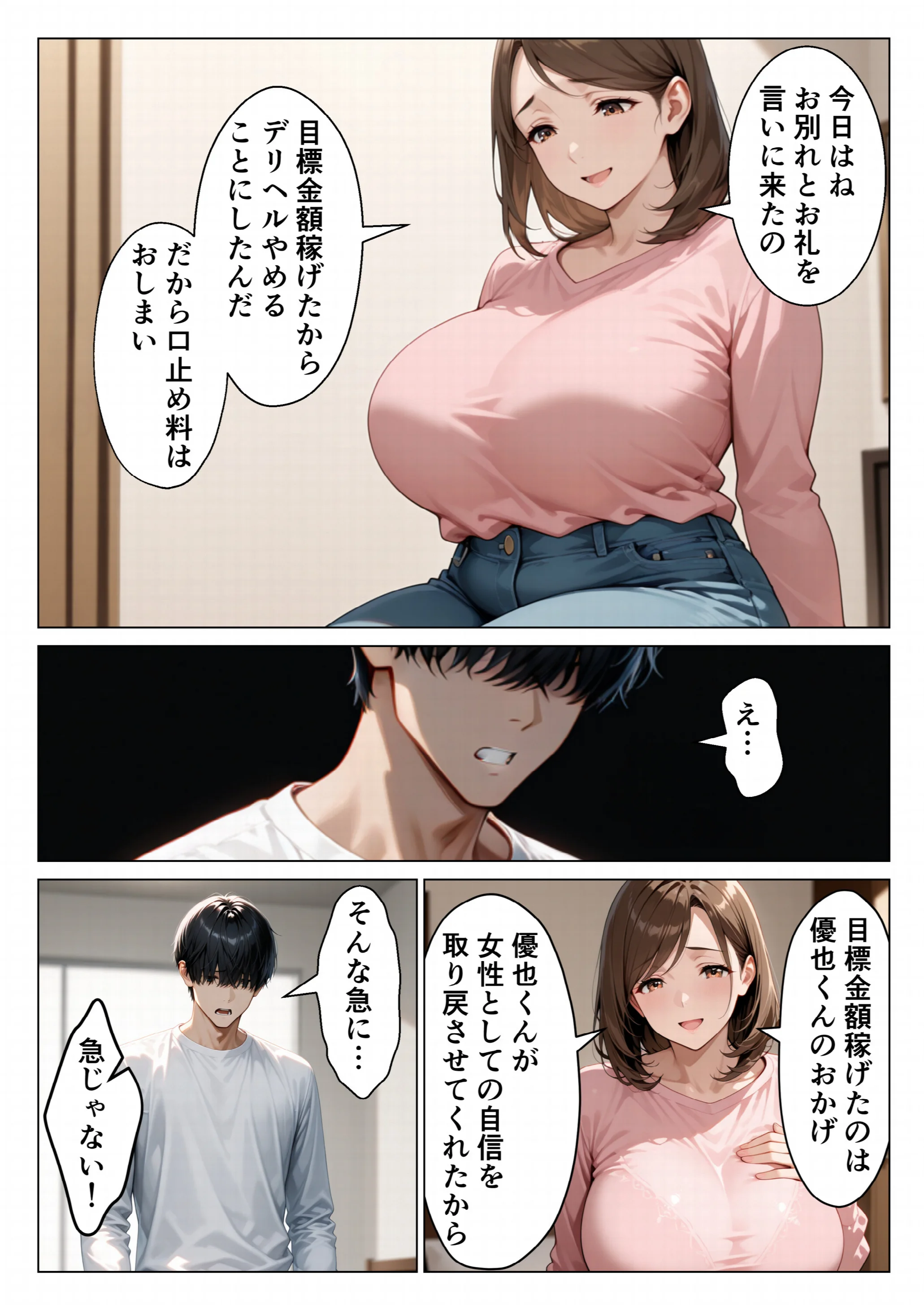 デリヘル呼んだら隣家の人妻口止め料として無制限でまんこ貸してくれた話（3）（単話）ページ2