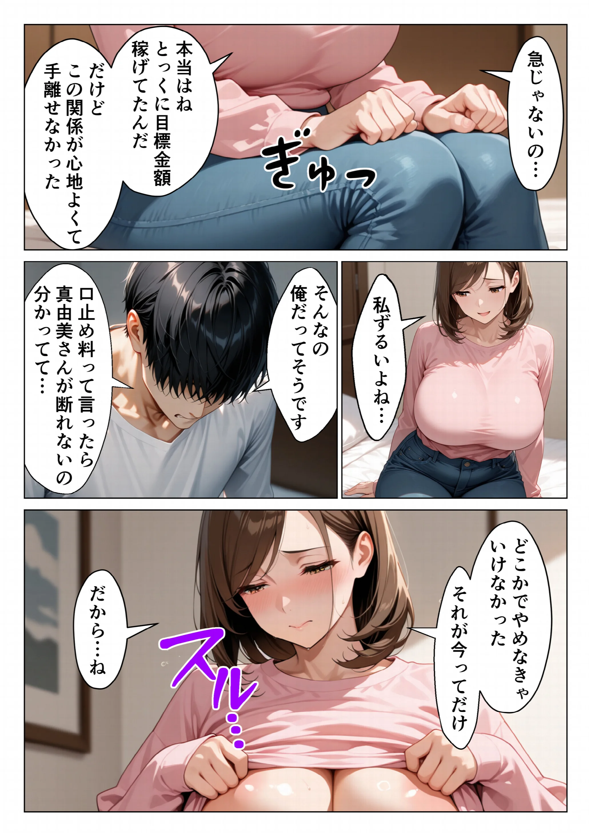 デリヘル呼んだら隣家の人妻口止め料として無制限でまんこ貸してくれた話（3）（単話）ページ3