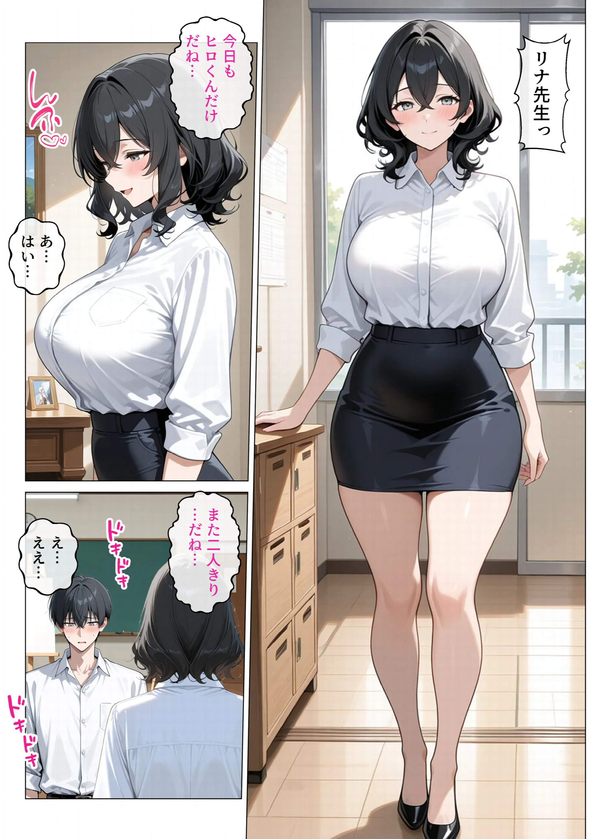 内気で弱気な女教師が勇気を出して生徒を痴女誘惑（2）（単話）ページ2