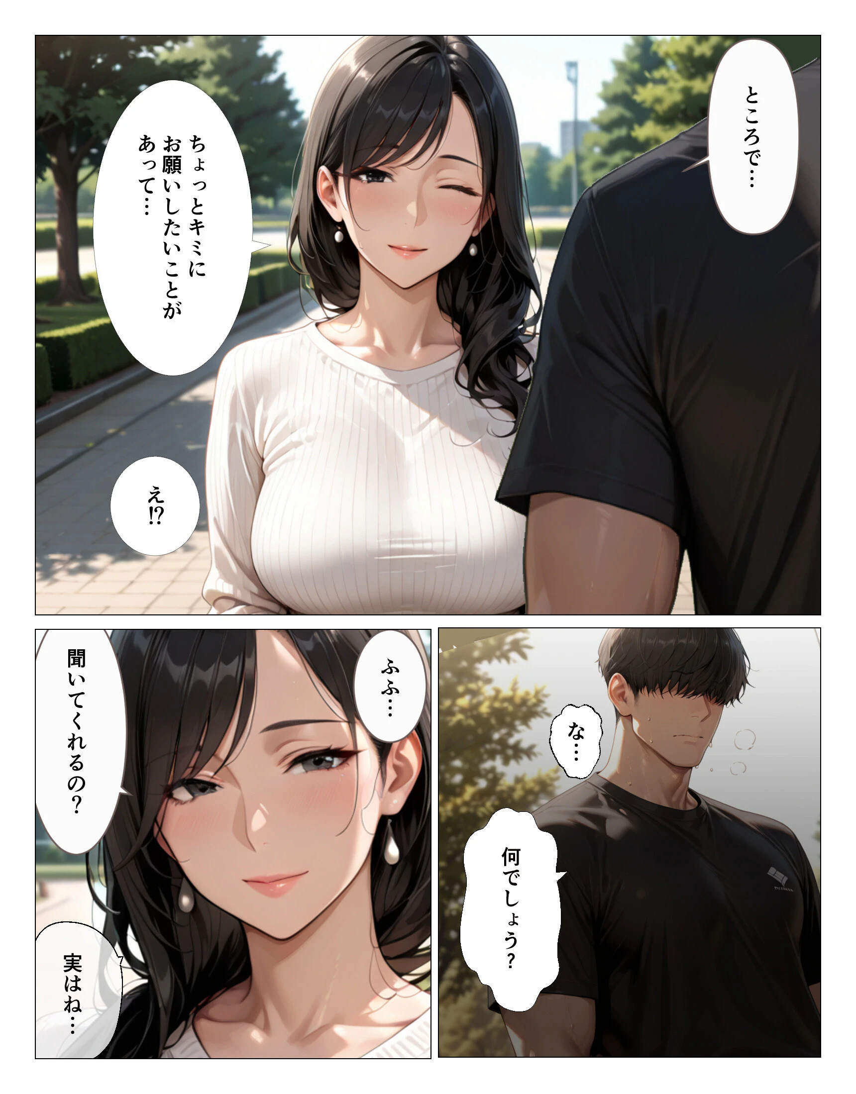 清楚だと思っていた人妻大家は欲求不満でビッチビチだった話（1）（単話）ページ3